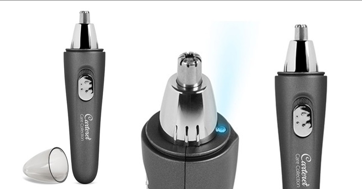 Carteret Collections Electric Nose Hair Trimmer with Light