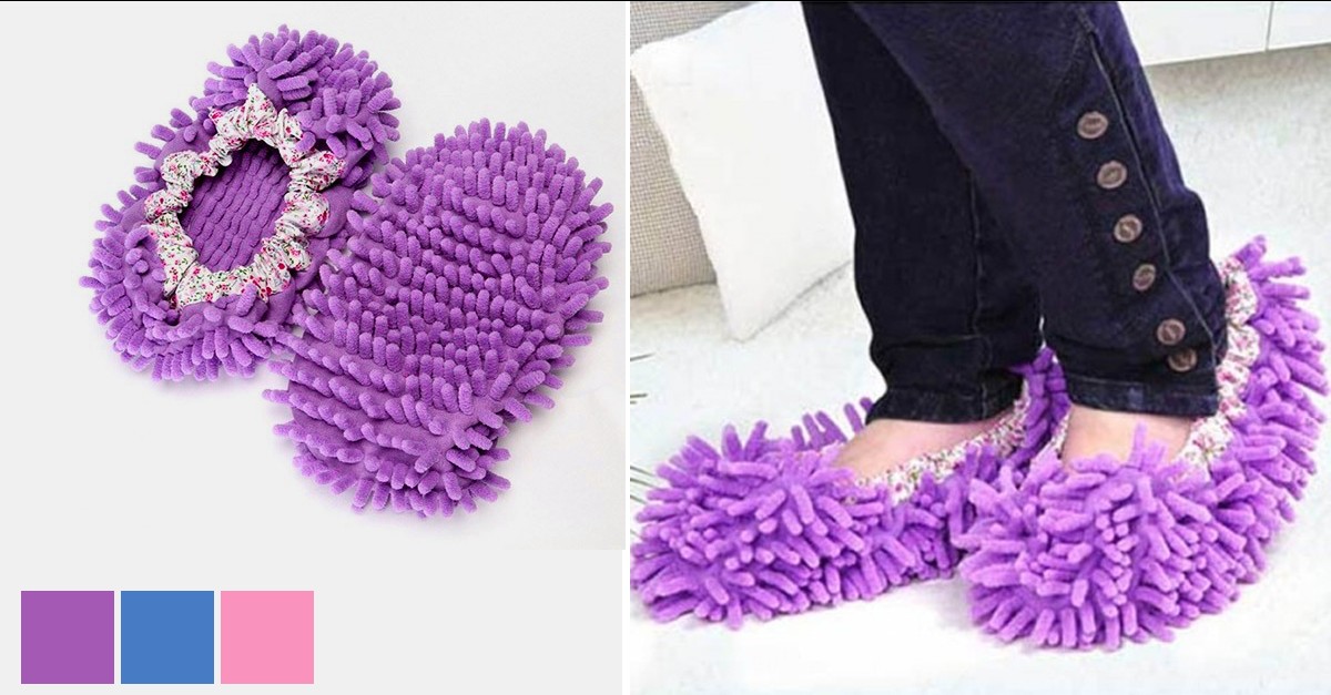 Microfiber Cleaning Slippers 5 Colors