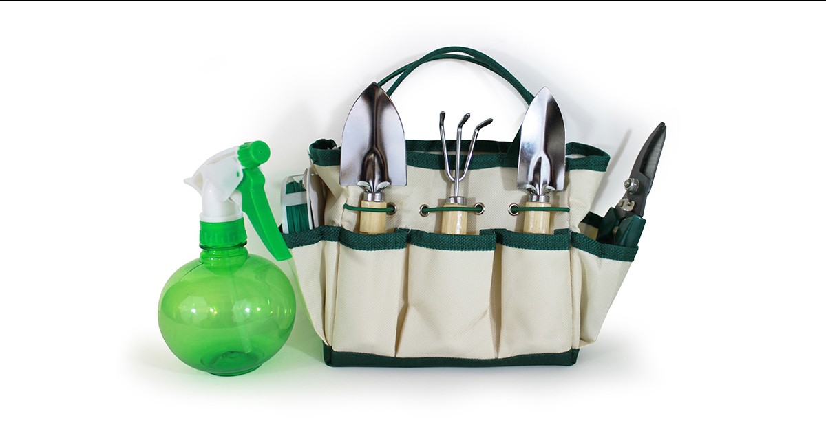 6PieceSet Garden Tool Set with Storage Tote
