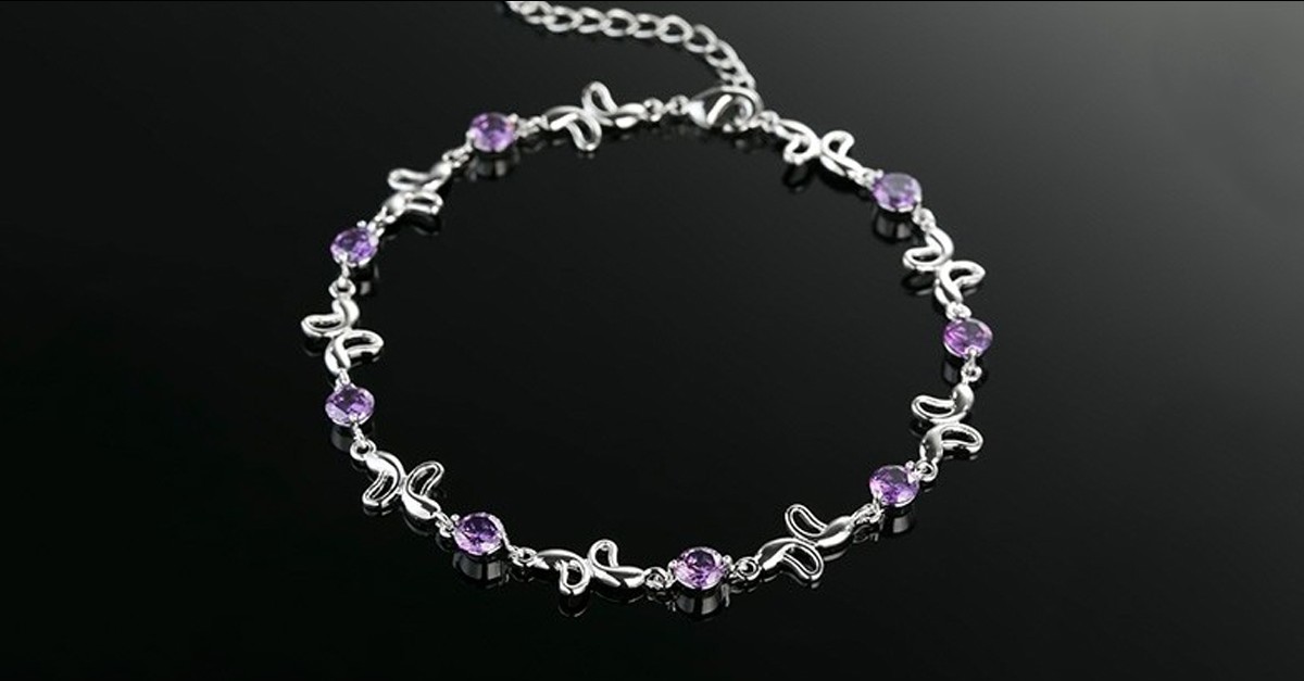 18K White Gold Anklets 2 Styles