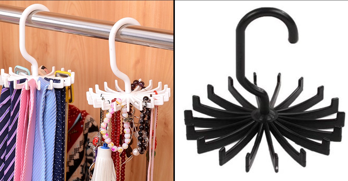 Rotating Tie & Belt Hanger