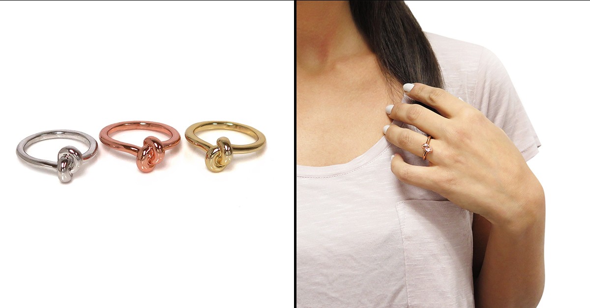 Love Knot Rings 3 Finishes