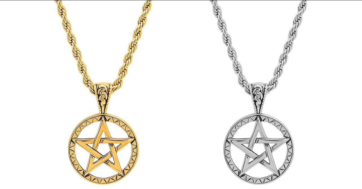 Mens star pendant Clearance