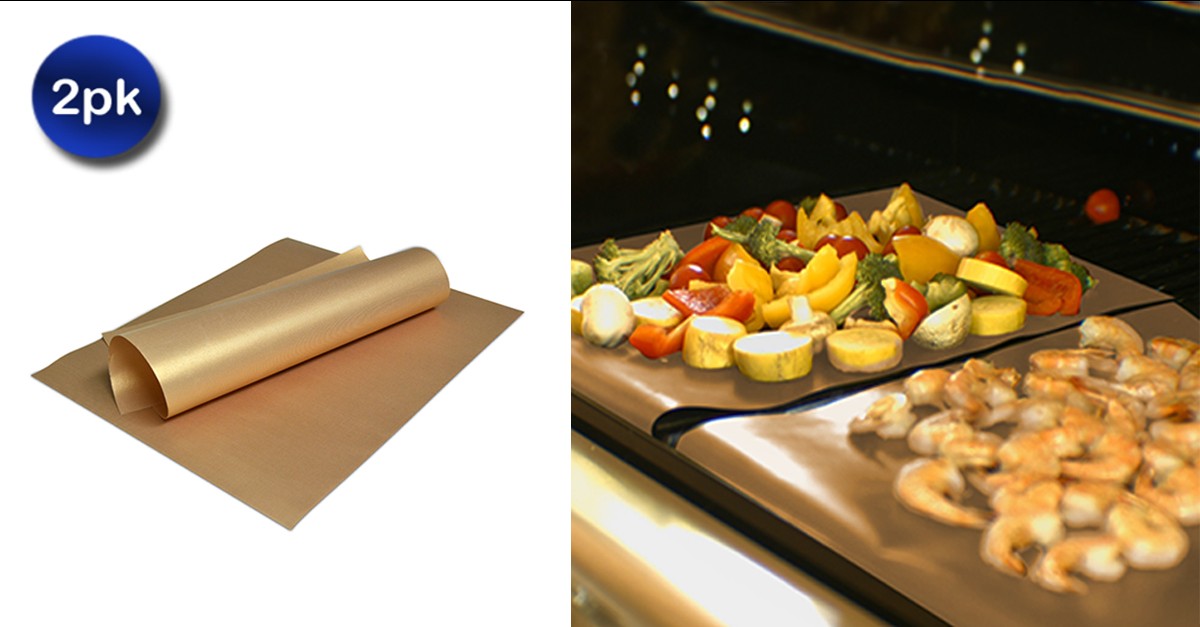 2 Pack Copper Infused Bake & Grill Mat