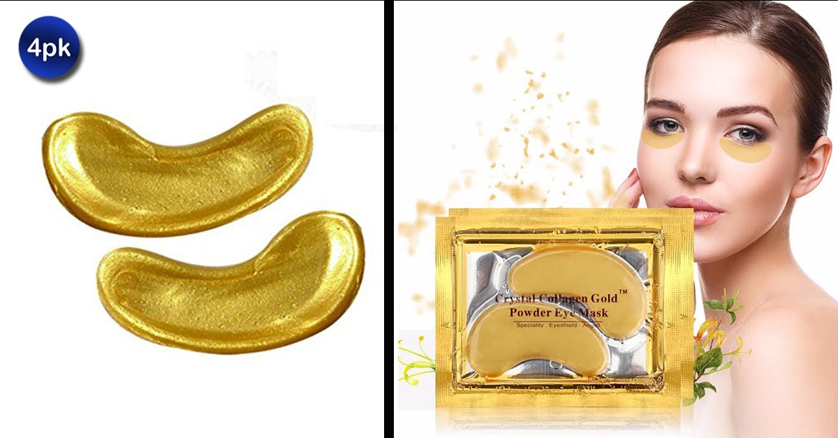 4 Pack Gold Collagen Eye Mask
