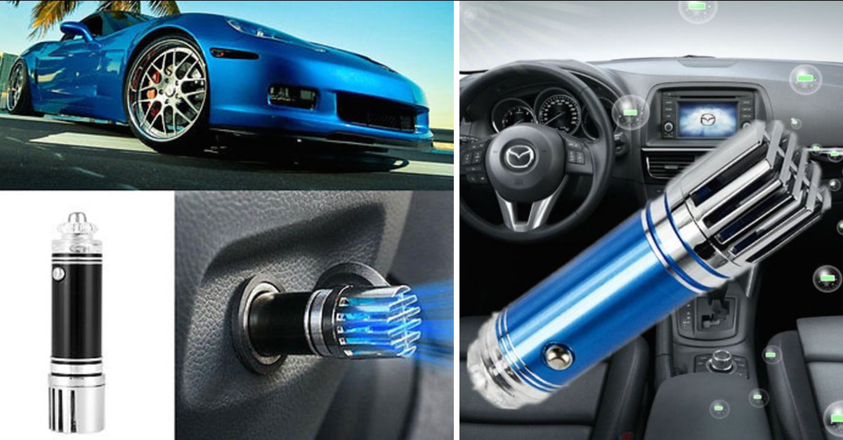 Car Air Purifier Ionizer 3 Colors