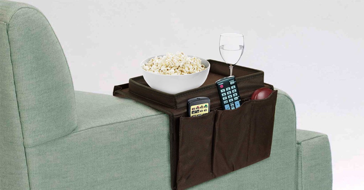 5Pocket Arm Chair Organizer w/ Arm Rest Tray