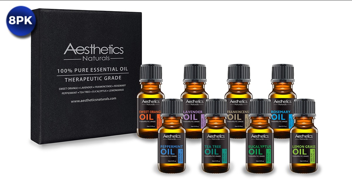 8 Pack 100 Pure TherapeuticGrade Aromatherapy Essential Oils 2 Styles