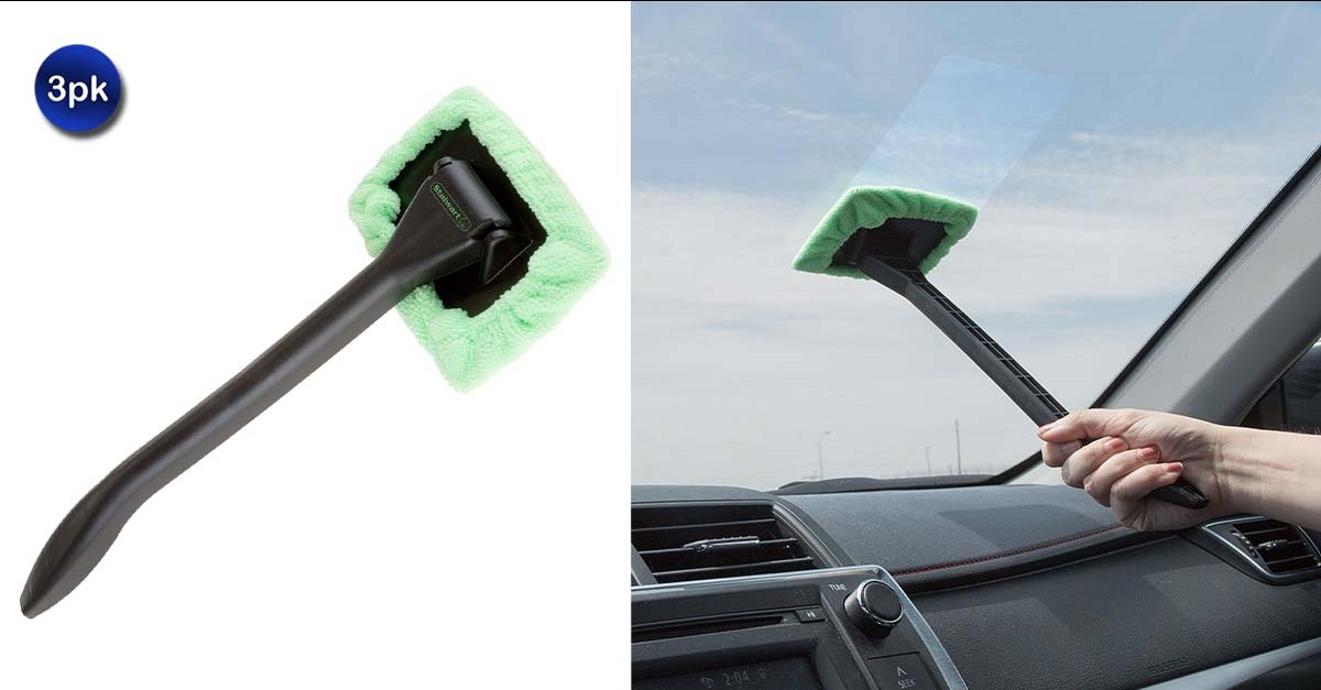 3 Pack Windshield Cleaner with Microfiber Cloth