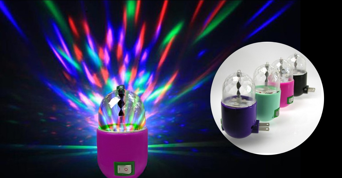 Plug In Disco Night Lamp