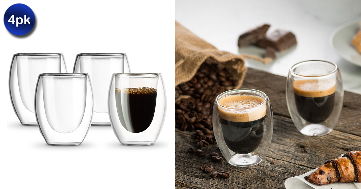 4 Pack Espresso Glasses