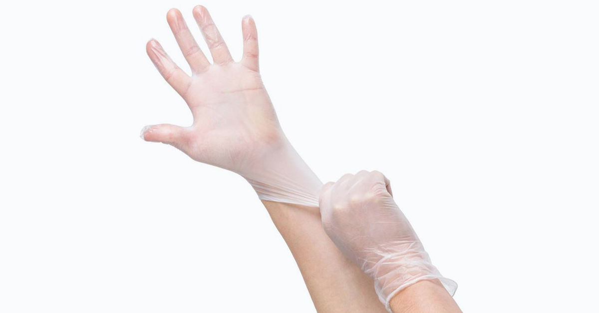 100 Pack Disposable Clear Vinyl Gloves 4 Options