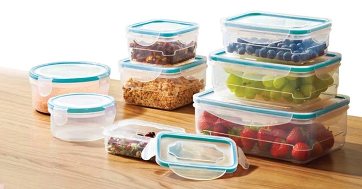 16 or 32 Piece Plastic Food Storage Set with Locking Lid