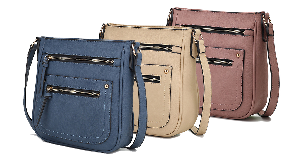 MKF Collection Elise Multi Pocket Crossbody Bag by Mia K. 7 Colors