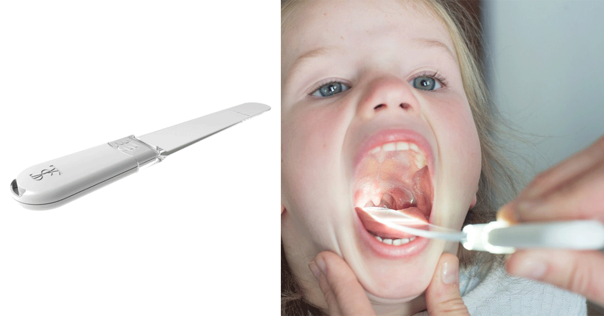 Throat Scope Illuminated Tongue Depressor