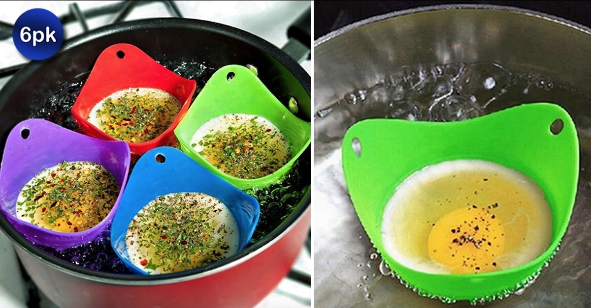 6 Pack Silicone Egg Poachers