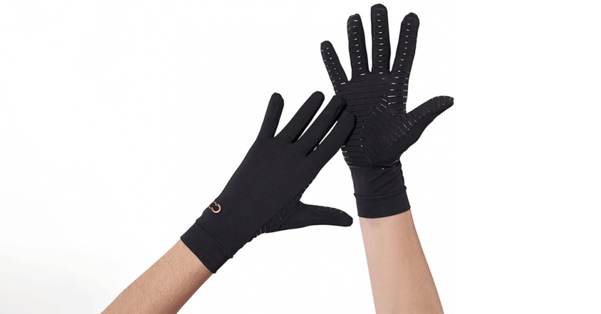 CopperInfused Therapeutic Compression Gloves for Men and Women