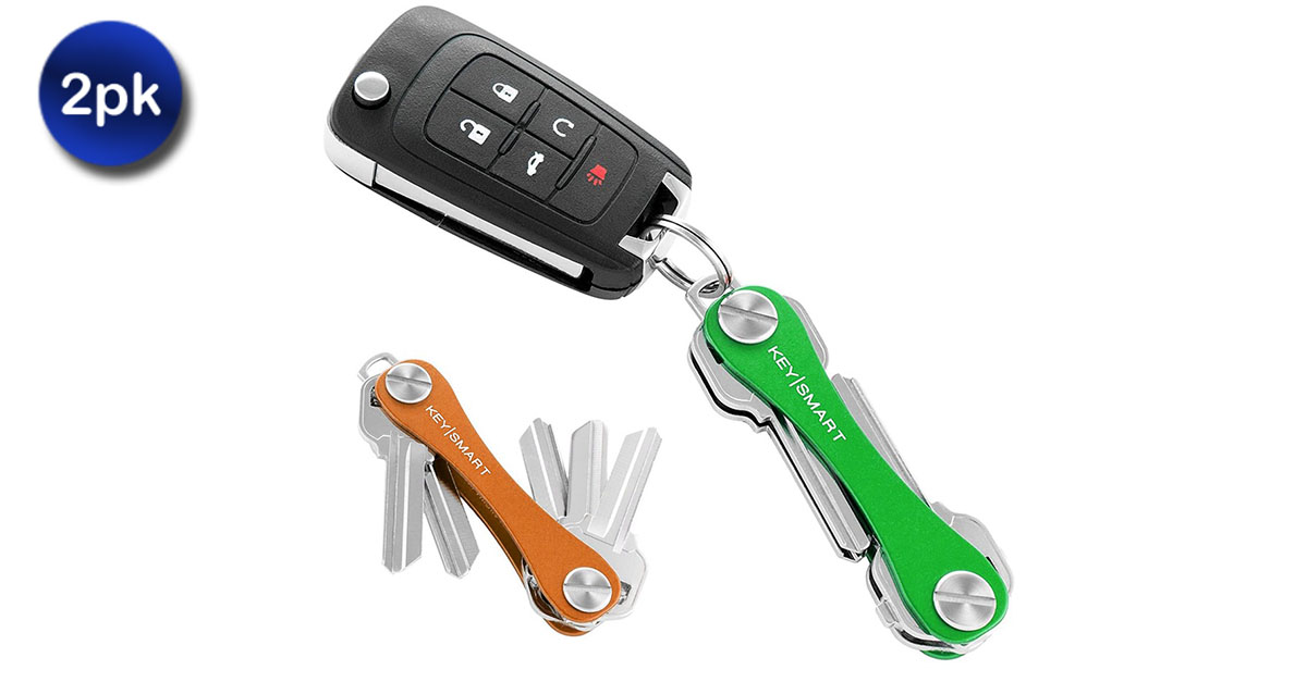 2 Pack Classic Compact Key Holder & Keychain Organizer
