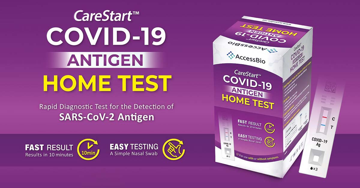 CareStart™ COVID19 Antigen Home Test 2 Tests
