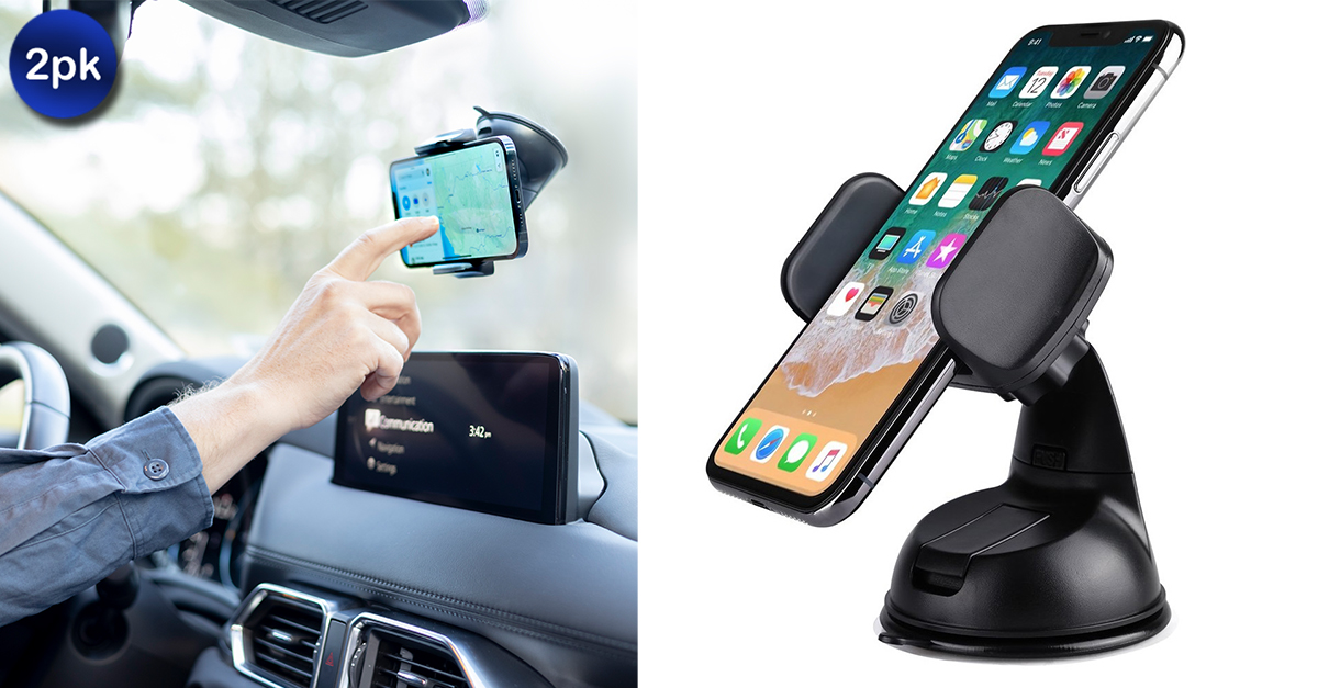 2 Pack Universal Dashboard & Windshield Car Mount