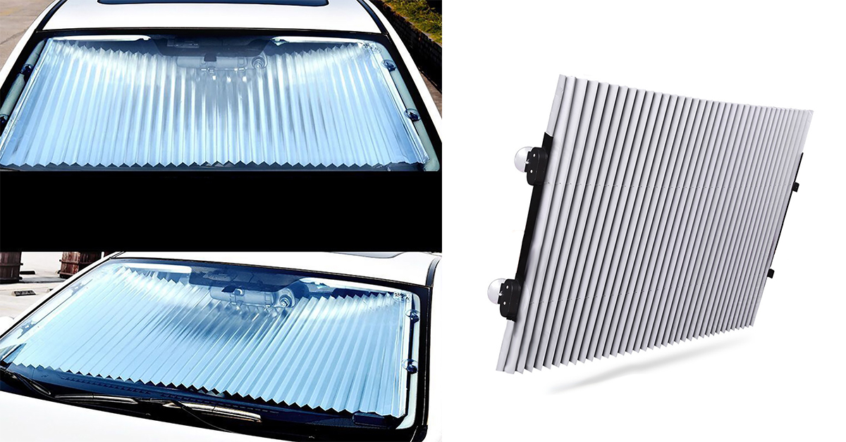 Retractable Windshield Shade 2 Sizes