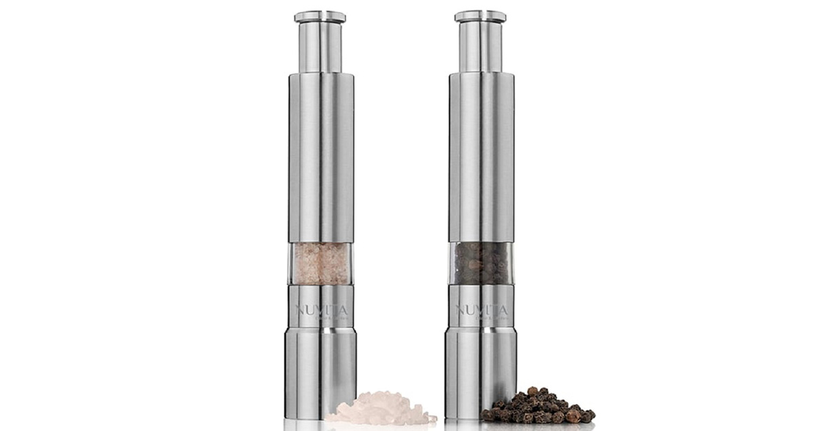 Nuvita salt and pepper grinder mini set