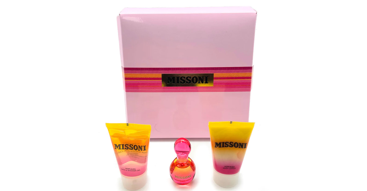 Missoni 3Piece Shower Gel, Body Lotion, and Perfume Mini Gift Set