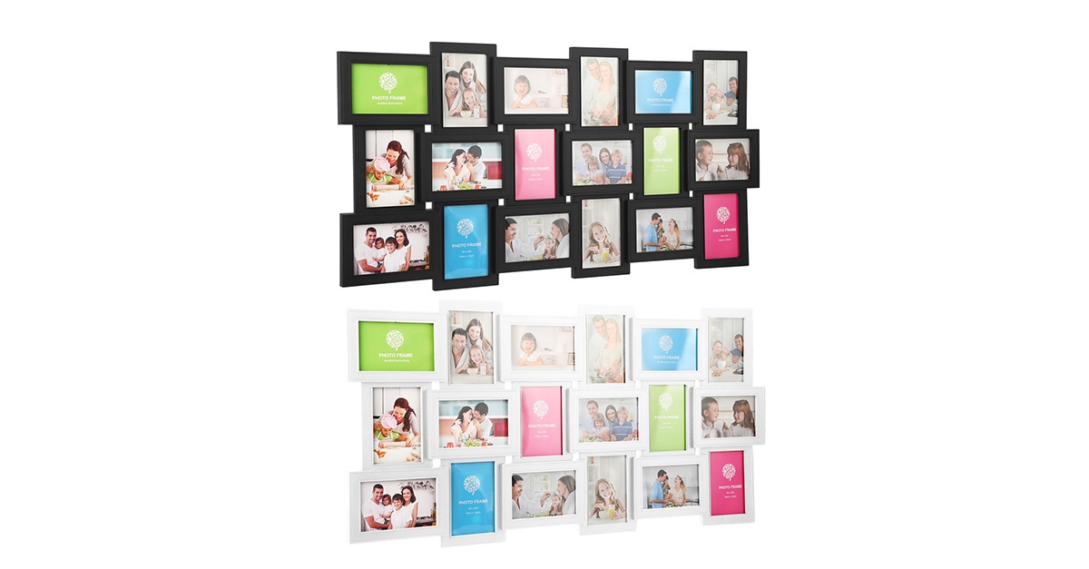 Wall Mount Picture Frame for 18 4" x 6" Photos