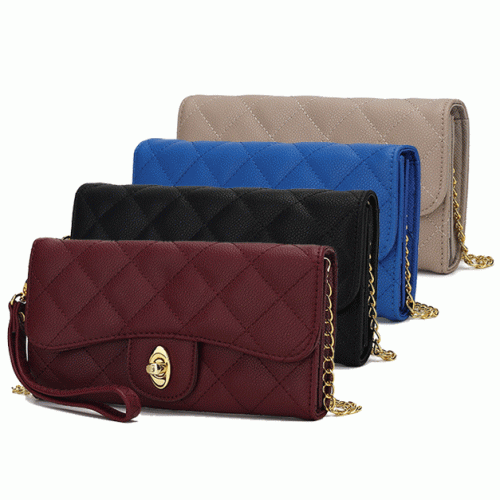 MKF Collection Jennifer Large Quilted Crossbody Wristlet by Mia K. 4