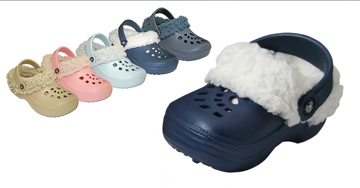 clogs fleece
