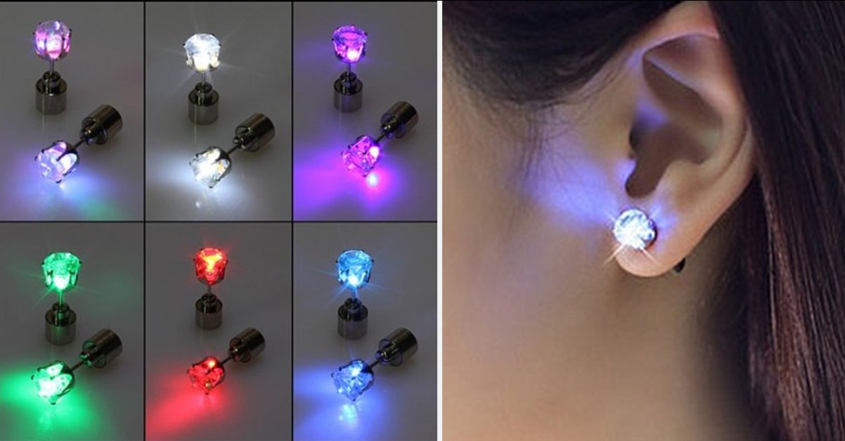 LED Light Up Earrings 4 Colors