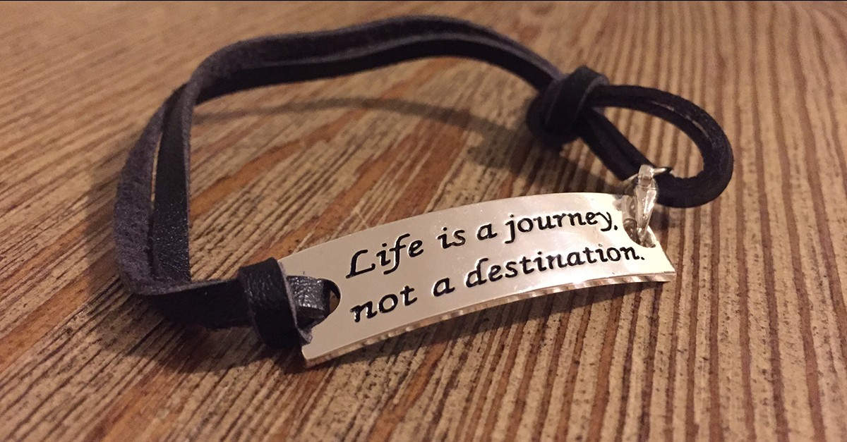 Life is a journey bracelet Clearance
