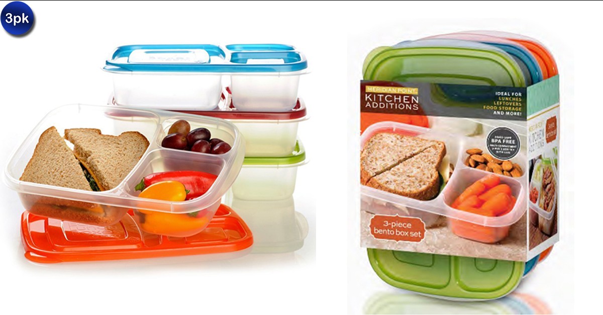 3Pack Bento Boxes with Lids