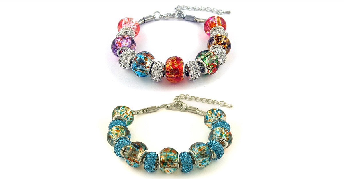 Murano Beads Bracelet 2 Styles