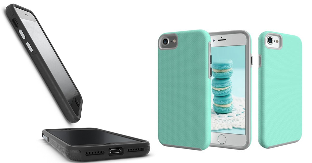 iPhone 7 & 7 Plus Shock-Absorbent Rubberized Grip Case - 4 Colors