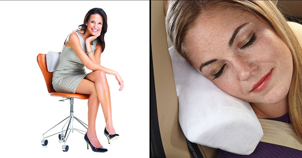 LiteAid Mini Lumbar Memory Foam Pillow