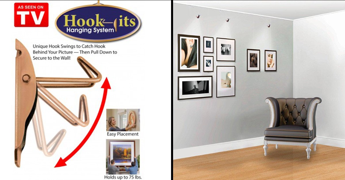 64 Piece Set HookIts Wall Hanging System