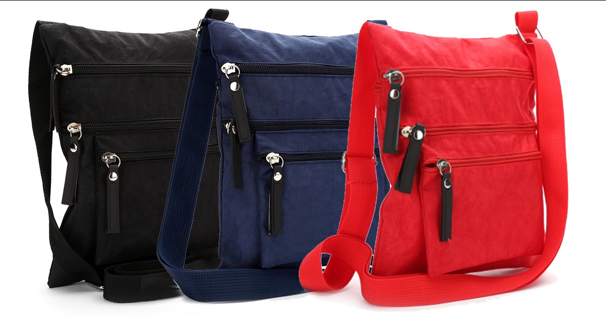 Multiple Bags Stylish Multi Pocket Crossbody Bag - 3 Colors