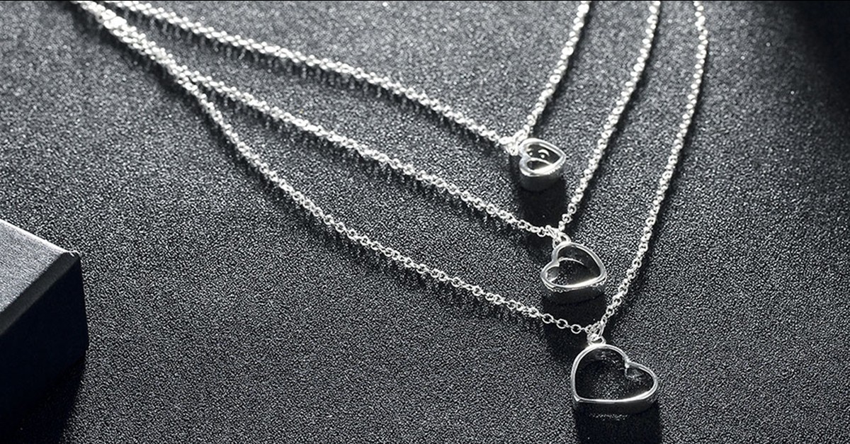 Ladytree Sterling Silver Dove Necklace - Faith Hope Love Bird With Open Heart Pendant, 18 Inches - View #2