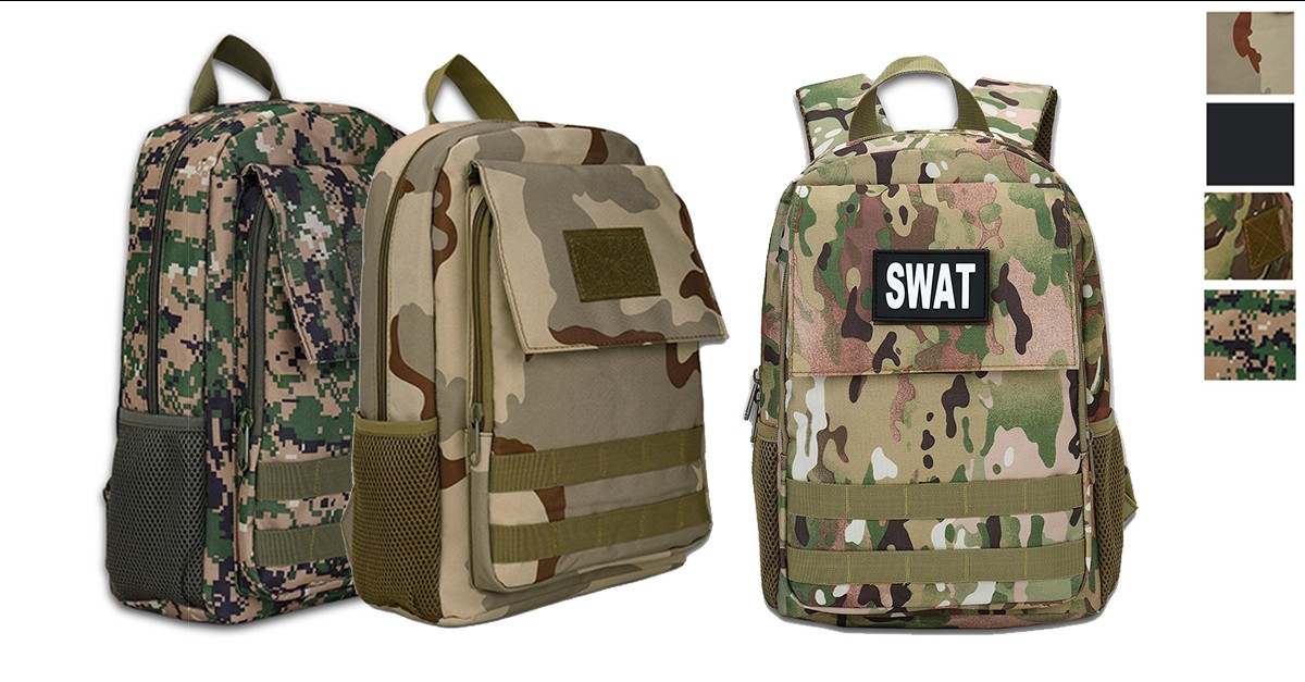 Front Flap MultiUse Canvas Backpack 4 Styles
