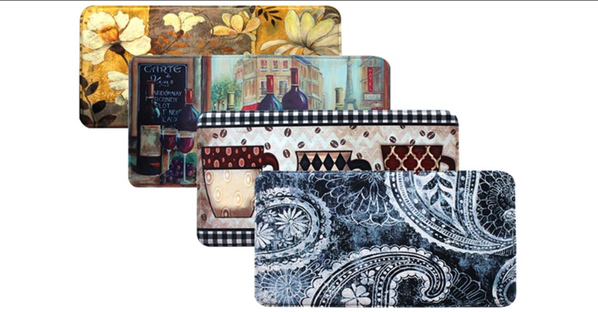 Designer Comfort Oversized Kitchen Mat 9 Styles