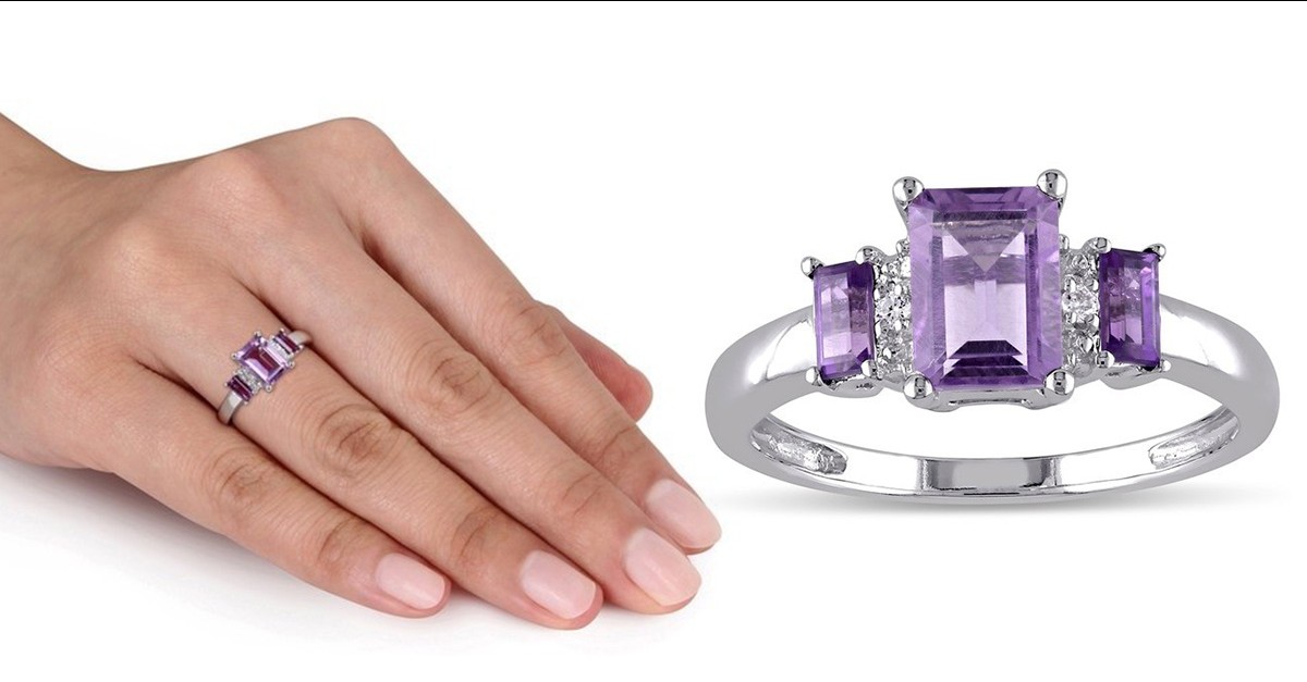 Diamond Accent Genuine Stone Rings