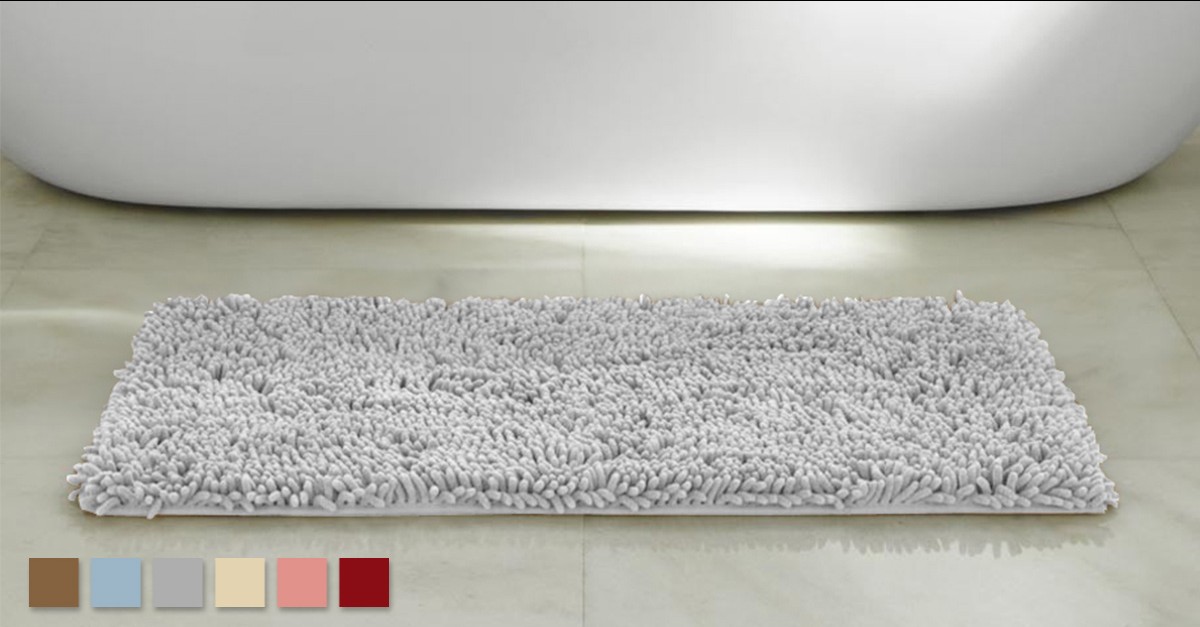 UltraSoft Microfiber Pile Bath Mat 7 Colors