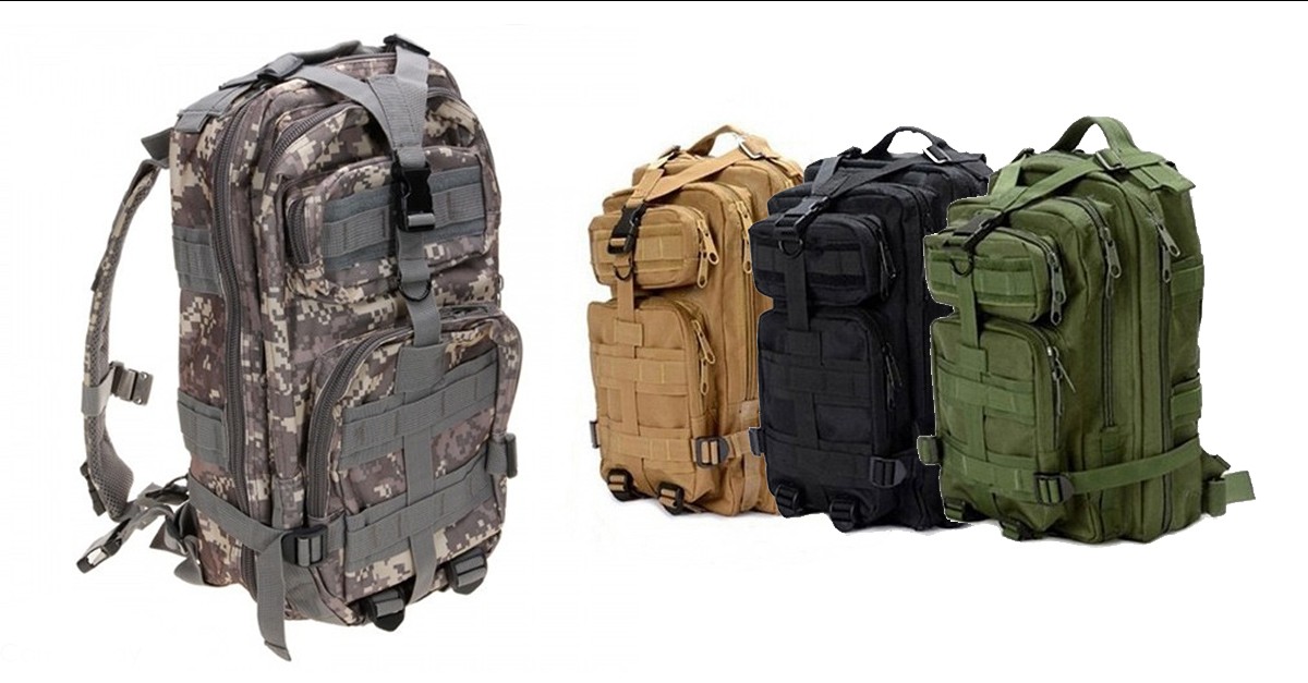Coloured Rucksacks Waterproof Rucksack Tactical Waterproof Backpack - 5 Colors