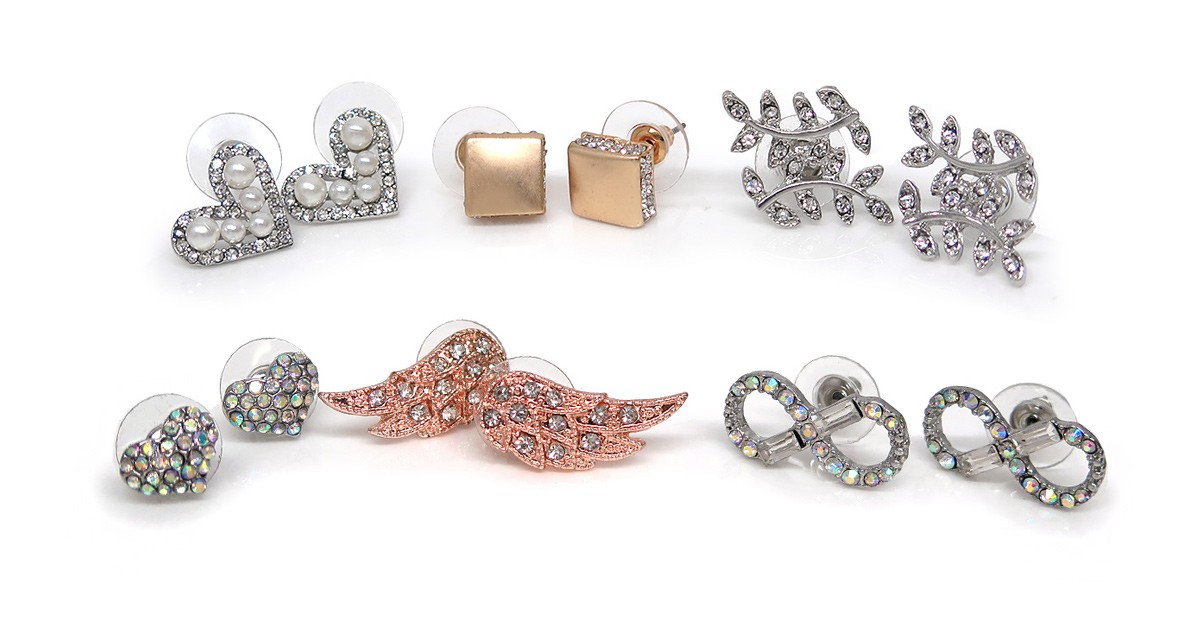 Crystal Ear Glam Collection 6 Styles