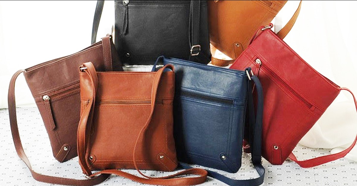 Zipper Front Cross Body Purse 6 Colors