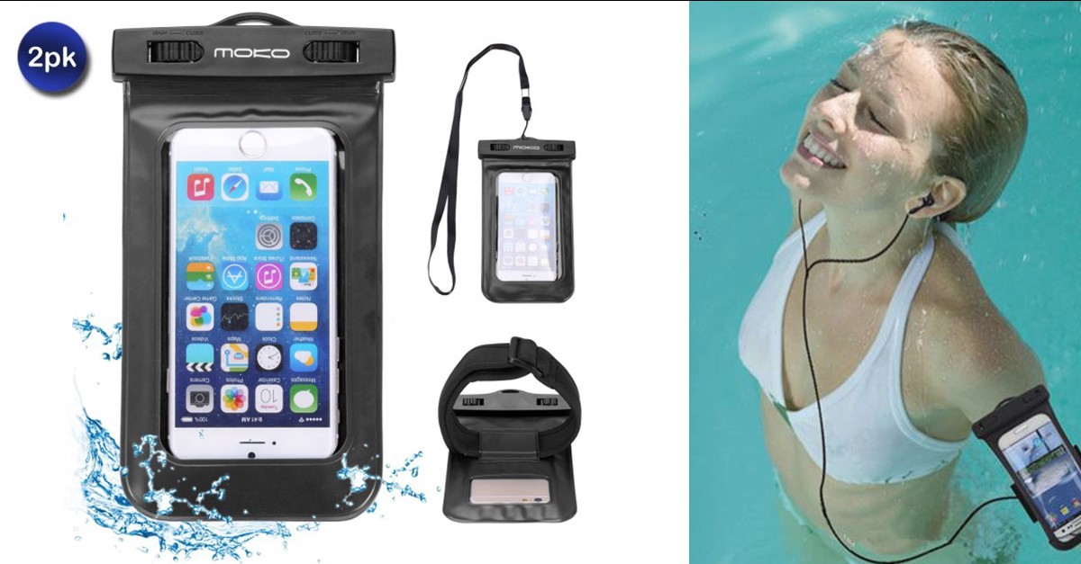 2 Pack Waterproof Underwater Phone Cover Pouch