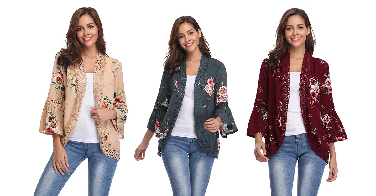 Bell Sleeve Cardigan 10 Colors