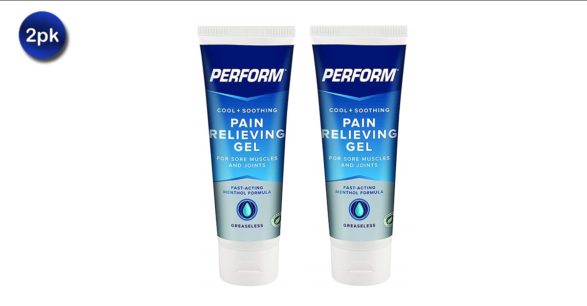 2 Pack Perform Cooling Pain Relieving Gel