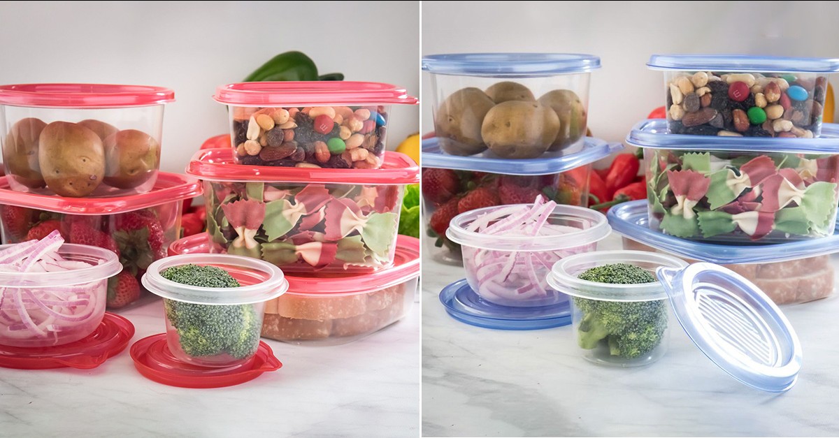 54 Piece Plastic Food Storage Container Set